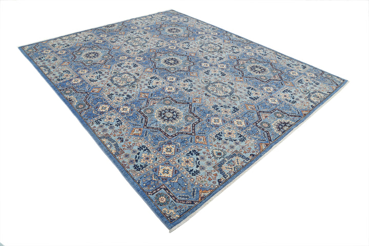 Hand Knotted Mamluk Wool Rug 8' 0" x 9' 9" - No. AT82508