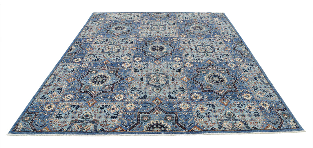 Hand Knotted Mamluk Wool Rug 8' 0" x 9' 9" - No. AT82508