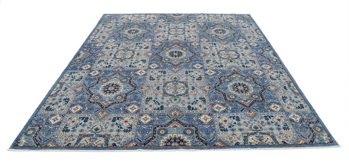 Hand Knotted Mamluk Wool Rug 8' 0" x 9' 9" - No. AT82508
