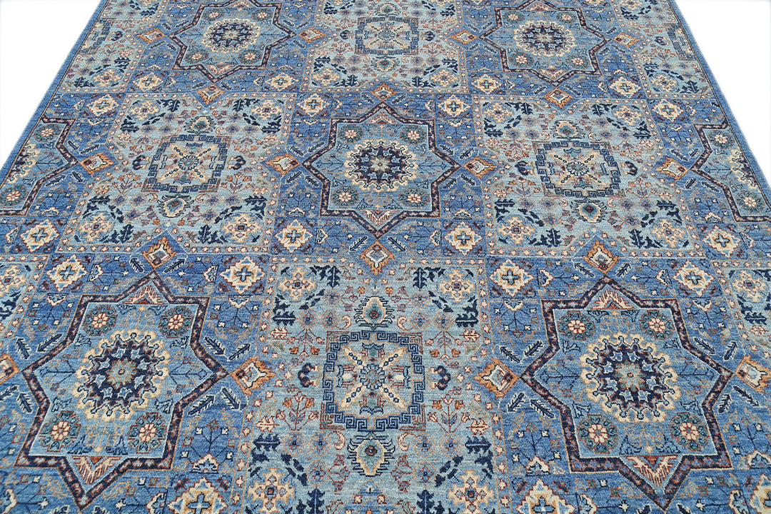 Hand Knotted Mamluk Wool Rug 8' 0" x 9' 9" - No. AT82508
