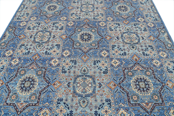 Hand Knotted Mamluk Wool Rug 8' 0" x 9' 9" - No. AT82508