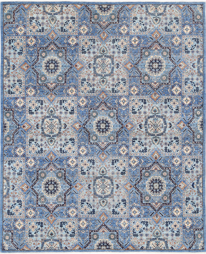 Hand Knotted Mamluk Wool Rug 8' 0" x 9' 9" - No. AT82508