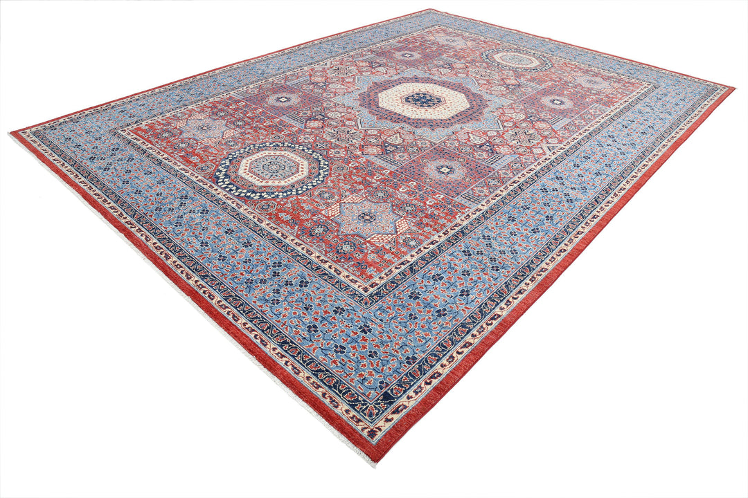Hand Knotted Mamluk Wool Rug 10' 1" x 13' 8" - No. AT89519
