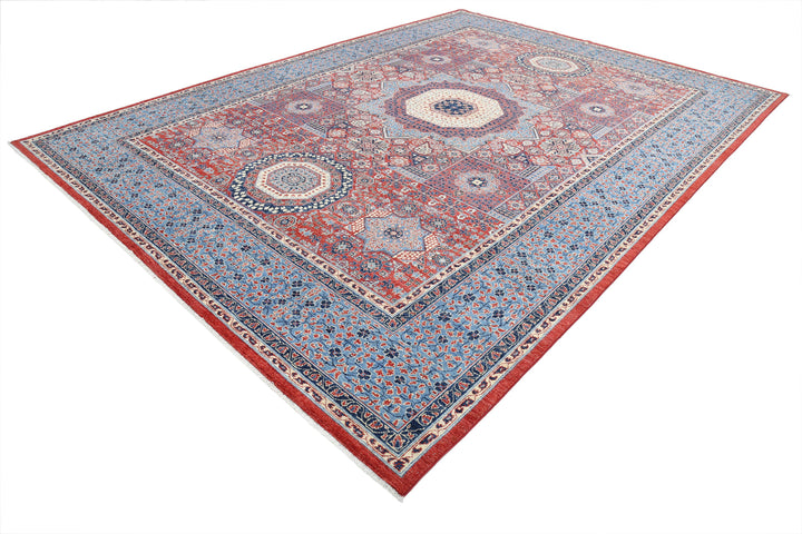 Hand Knotted Mamluk Wool Rug 10' 1" x 13' 8" - No. AT89519