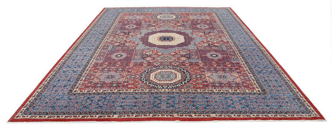 Hand Knotted Mamluk Wool Rug 10' 1" x 13' 8" - No. AT89519