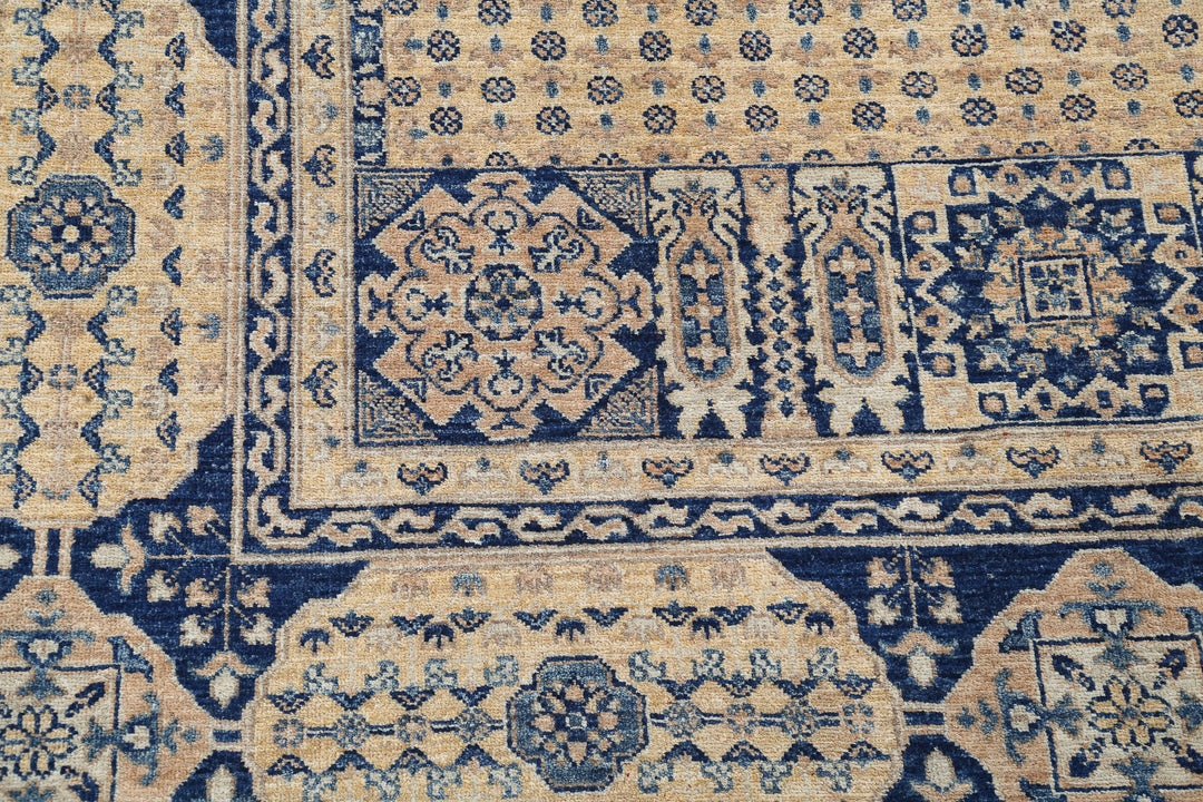 Hand Knotted Mamluk Wool Rug 6' 5" x 9' 4" - No. AT99210