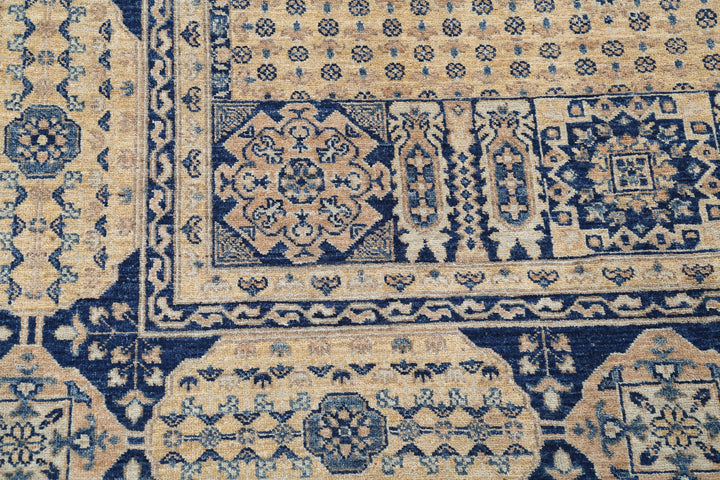 Hand Knotted Mamluk Wool Rug 6' 5" x 9' 4" - No. AT99210