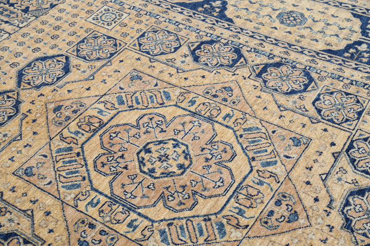 Hand Knotted Mamluk Wool Rug 6' 5" x 9' 4" - No. AT99210