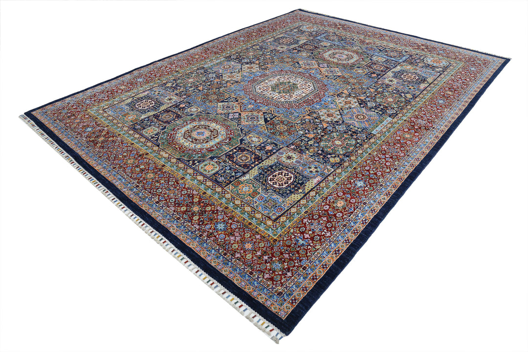 Hand Knotted Mamluk Wool Rug 8' 11" x 12' 1" - No. AT25430