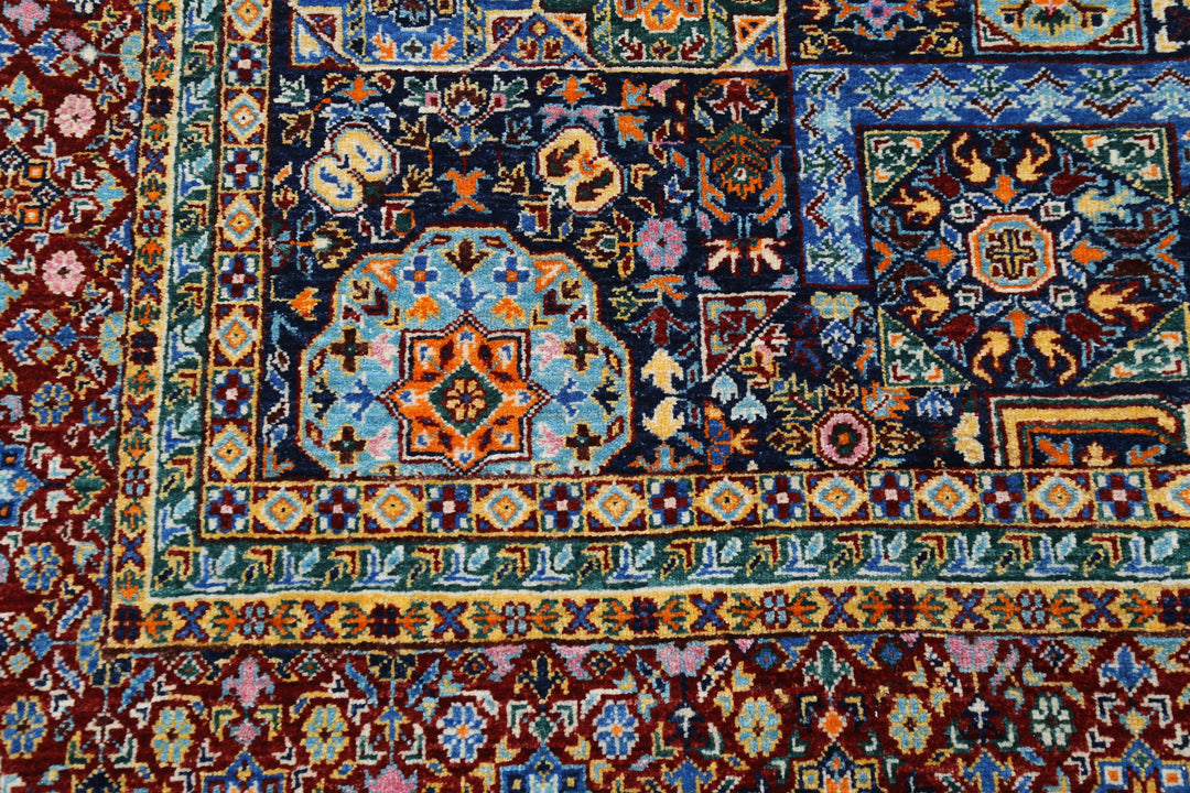 Hand Knotted Mamluk Wool Rug 8' 11" x 12' 1" - No. AT25430