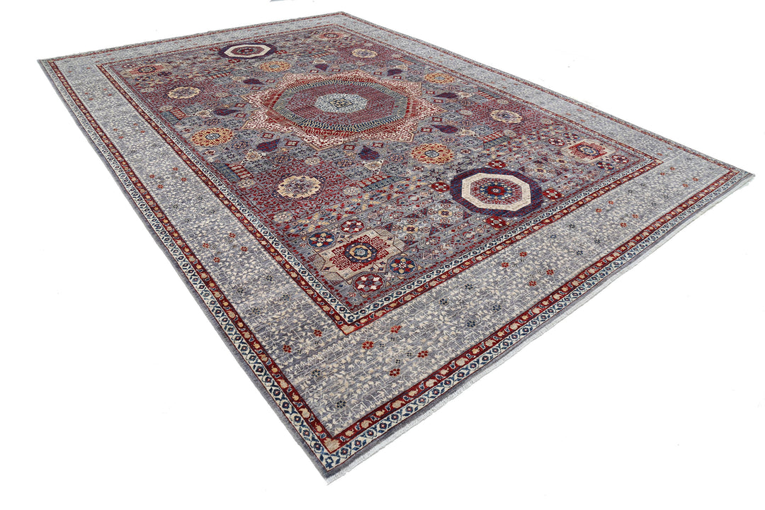 Hand Knotted Mamluk Wool Rug 9' 11" x 14' 0" - No. AT89286