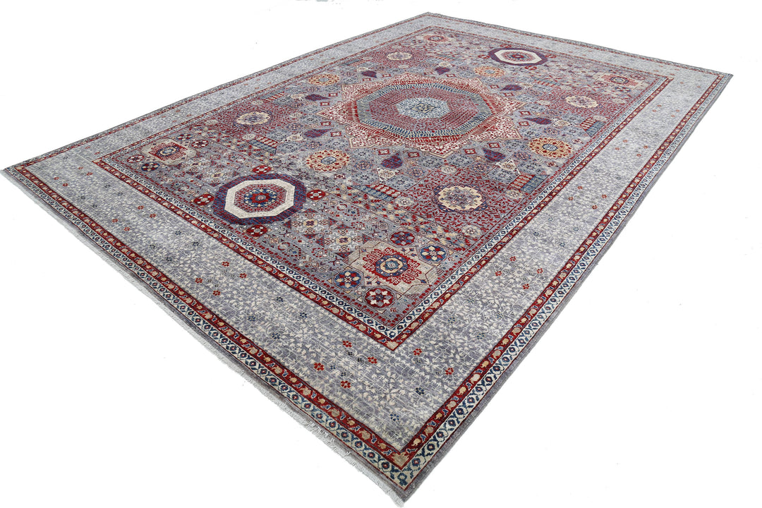 Hand Knotted Mamluk Wool Rug 9' 11" x 14' 0" - No. AT89286