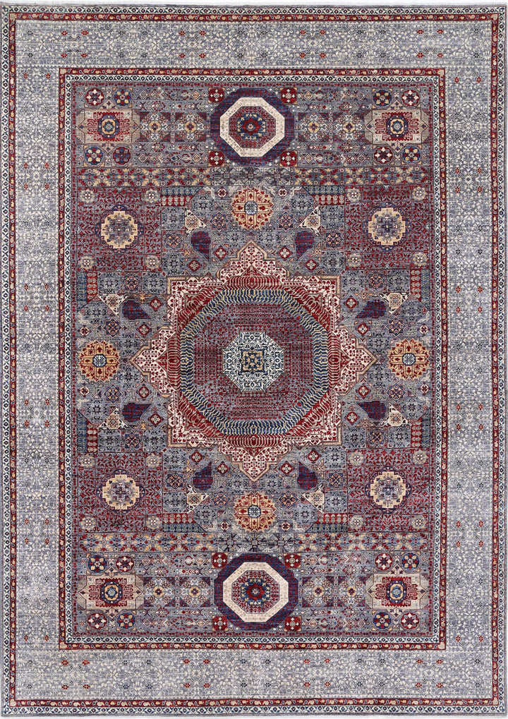 Hand Knotted Mamluk Wool Rug 9' 11" x 14' 0" - No. AT89286