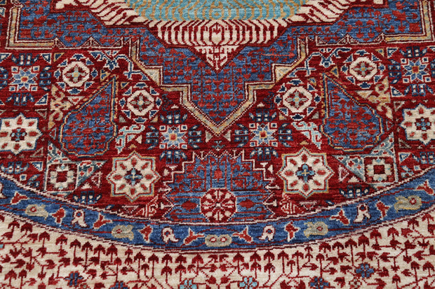 Hand Knotted Mamluk Wool Rug 7' 10" x 7' 11" - No. AT86990