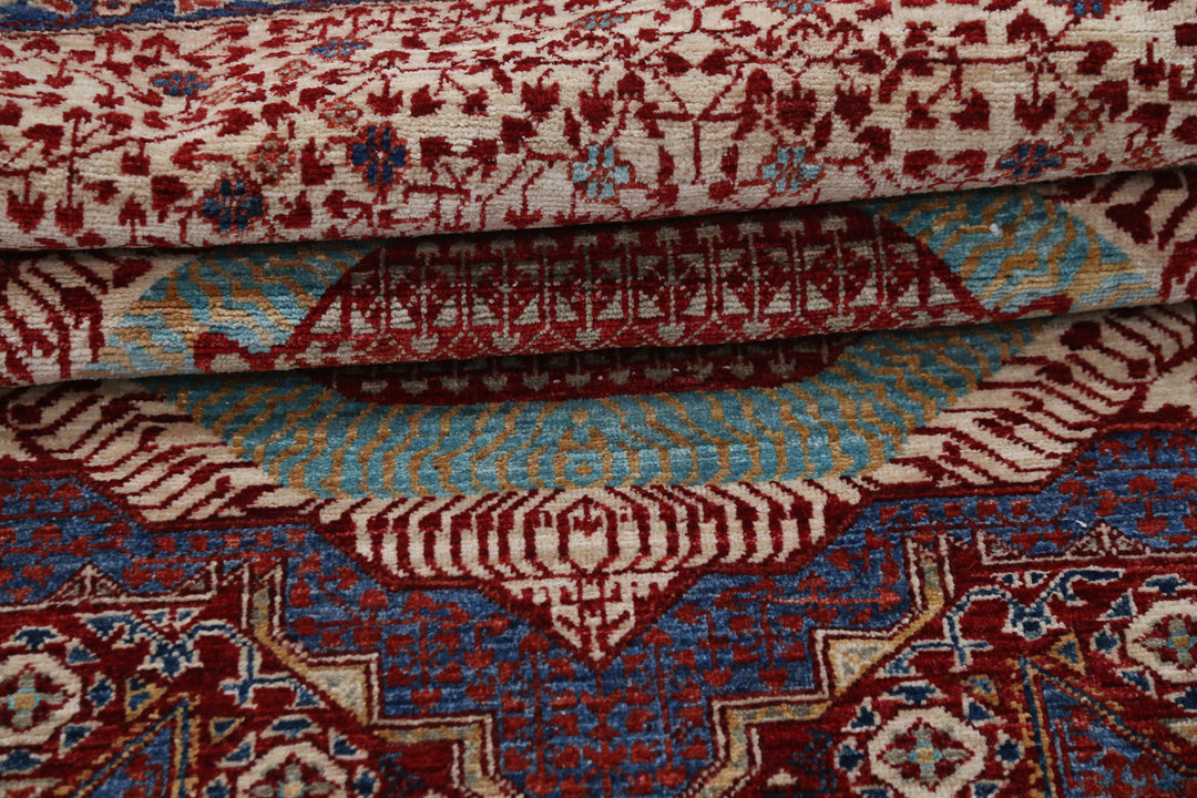 Hand Knotted Mamluk Wool Rug 7' 10" x 7' 11" - No. AT86990