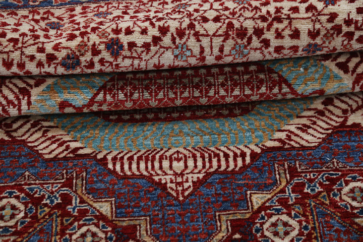 Hand Knotted Mamluk Wool Rug 7' 10" x 7' 11" - No. AT86990