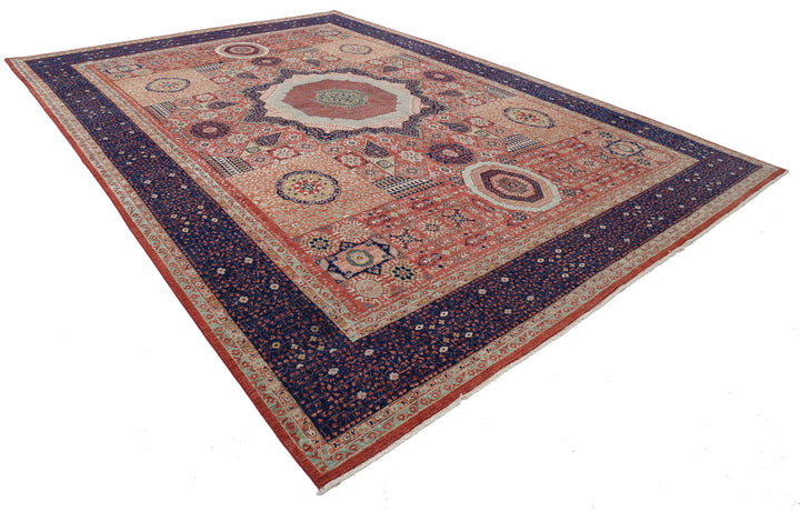 Hand Knotted Fine Mamluk Wool Rug 11' 1" x 15' 7" - No. AT25725