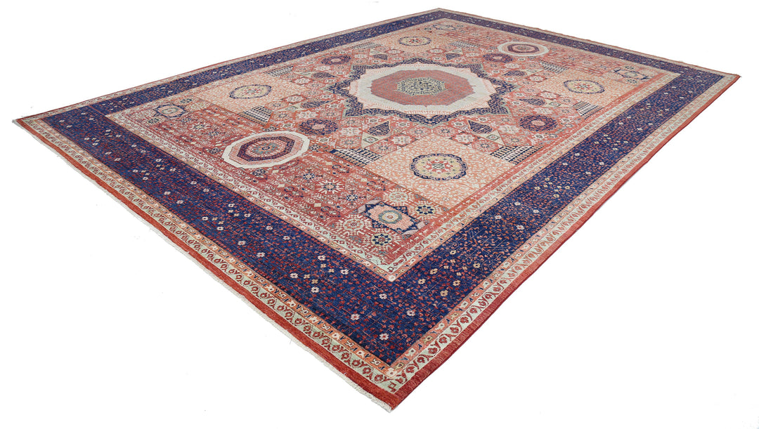 Hand Knotted Fine Mamluk Wool Rug 11' 1" x 15' 7" - No. AT25725