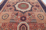 Hand Knotted Fine Mamluk Wool Rug 11' 1" x 15' 7" - No. AT25725