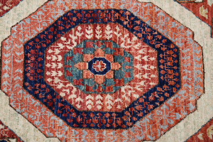 Hand Knotted Fine Mamluk Wool Rug 11' 1" x 15' 7" - No. AT25725