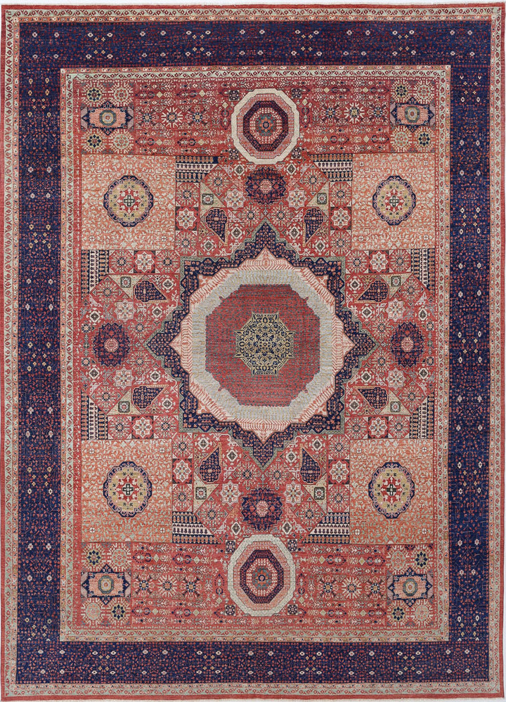 Hand Knotted Fine Mamluk Wool Rug 11' 1" x 15' 7" - No. AT25725