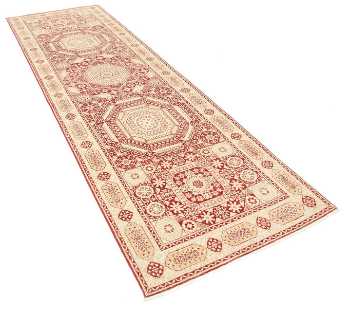 Hand Knotted Fine Mamluk Wool Rug 3' 7" x 11' 3" - No. AT35826