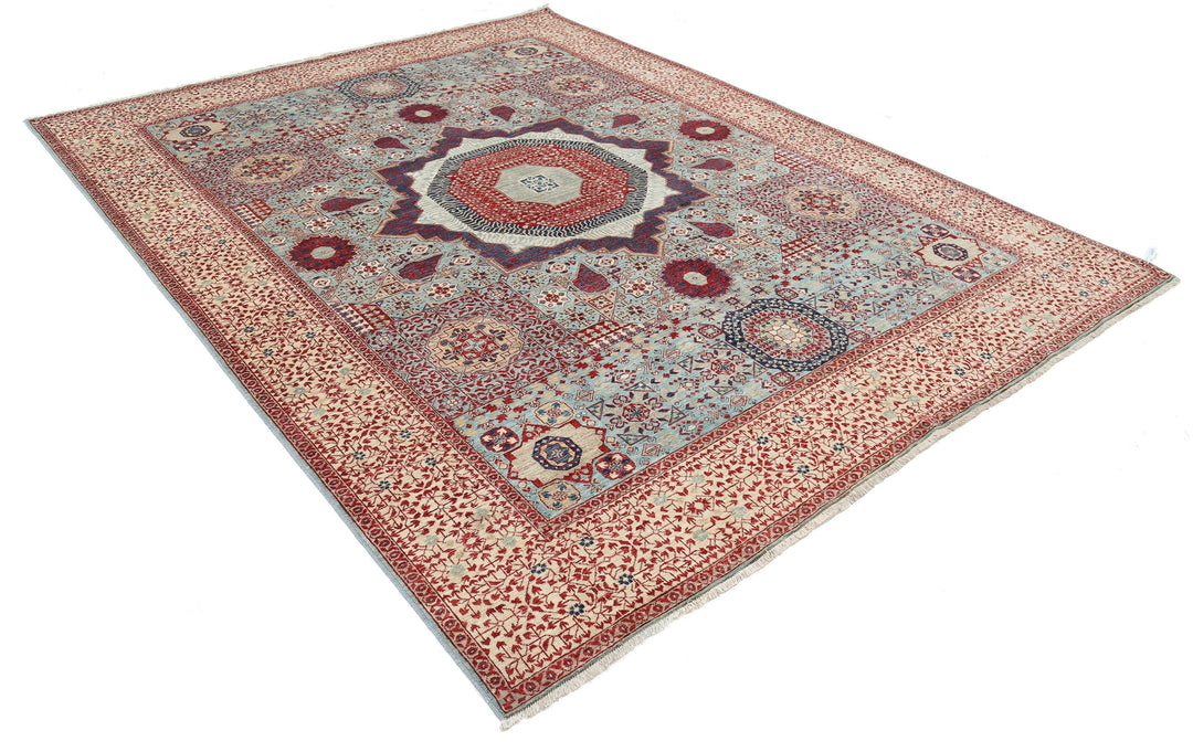 Hand Knotted Fine Mamluk Wool Rug 7' 11" x 10' 0" - No. AT10618