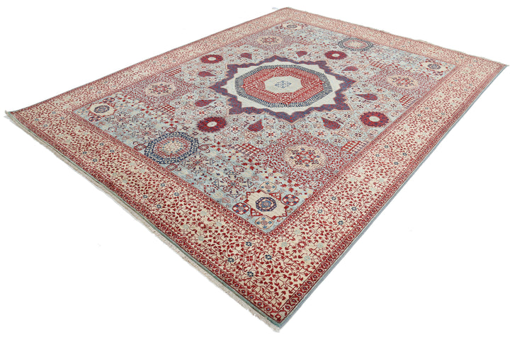 Hand Knotted Fine Mamluk Wool Rug 7' 11" x 10' 0" - No. AT10618