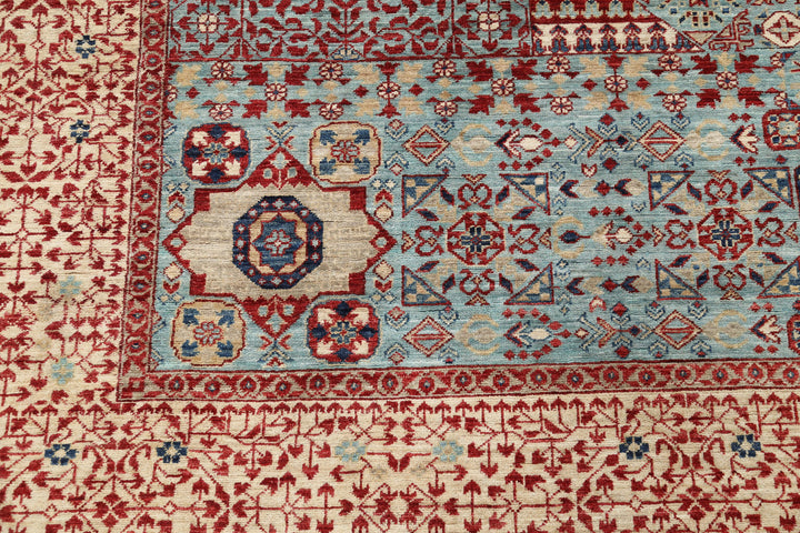 Hand Knotted Fine Mamluk Wool Rug 7' 11" x 10' 0" - No. AT10618