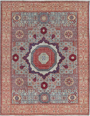 Hand Knotted Fine Mamluk Wool Rug 7' 11" x 10' 0" - No. AT10618