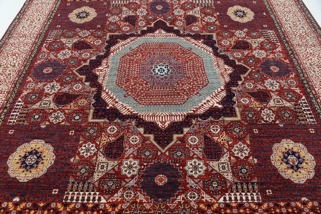 Hand Knotted Fine Mamluk Wool Rug 8' 10" x 12' 2" - No. AT73944
