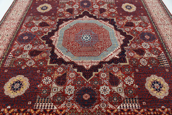 Hand Knotted Fine Mamluk Wool Rug 8' 10" x 12' 2" - No. AT73944