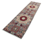 Hand Knotted Fine Mamluk Wool Rug 2' 7" x 9' 9" - No. AT78260