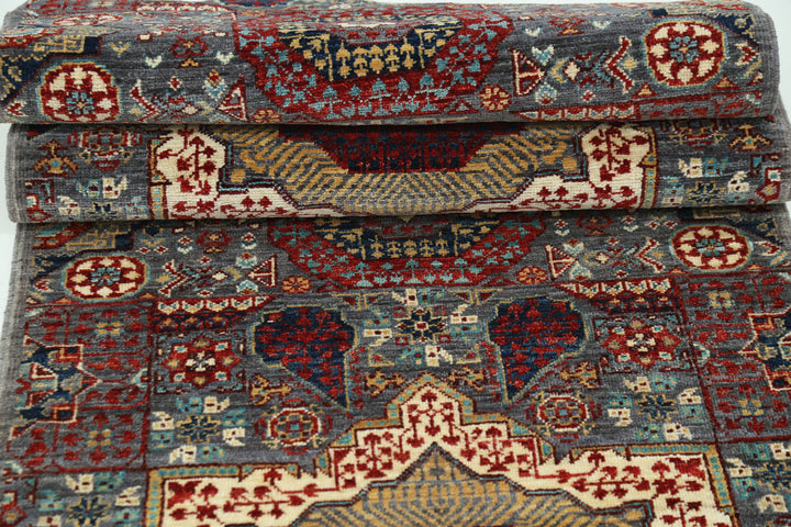 Hand Knotted Fine Mamluk Wool Rug 2' 7" x 9' 9" - No. AT78260