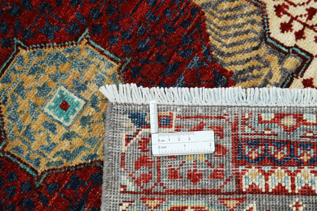 Hand Knotted Fine Mamluk Wool Rug 2' 7" x 9' 9" - No. AT78260