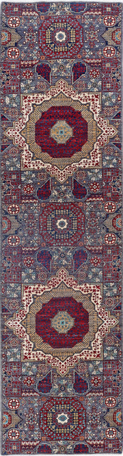 Hand Knotted Fine Mamluk Wool Rug 2' 7" x 9' 9" - No. AT78260