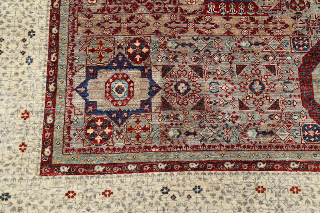 Hand Knotted Fine Mamluk Wool Rug 8' 10" x 12' 2" - No. AT51856