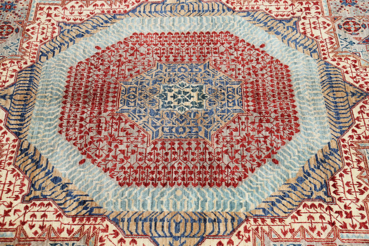 Hand Knotted Fine Mamluk Wool Rug 8' 10" x 12' 2" - No. AT51856