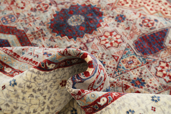 Hand Knotted Fine Mamluk Wool Rug 8' 10" x 12' 2" - No. AT51856