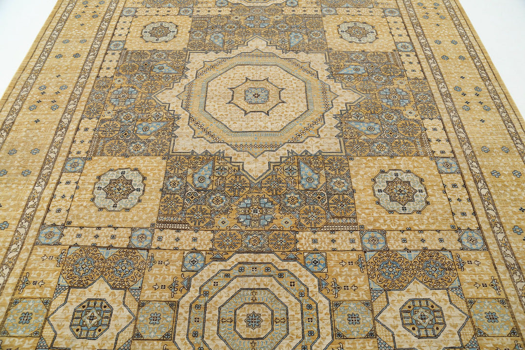 Hand Knotted Fine Mamluk Wool Rug 7' 10" x 10' 10" - No. AT56652
