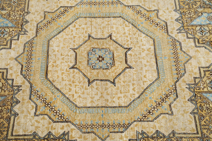 Hand Knotted Fine Mamluk Wool Rug 7' 10" x 10' 10" - No. AT56652