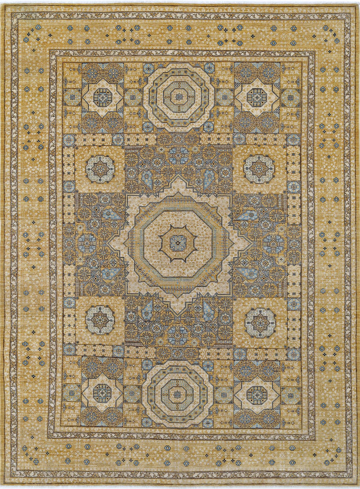 Hand Knotted Fine Mamluk Wool Rug 7' 10" x 10' 10" - No. AT56652