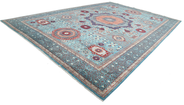 Hand Knotted Fine Mamluk Wool Rug 11' 11" x 17' 5" - No. AT12715