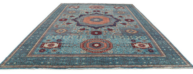 Hand Knotted Fine Mamluk Wool Rug 11' 11" x 17' 5" - No. AT12715