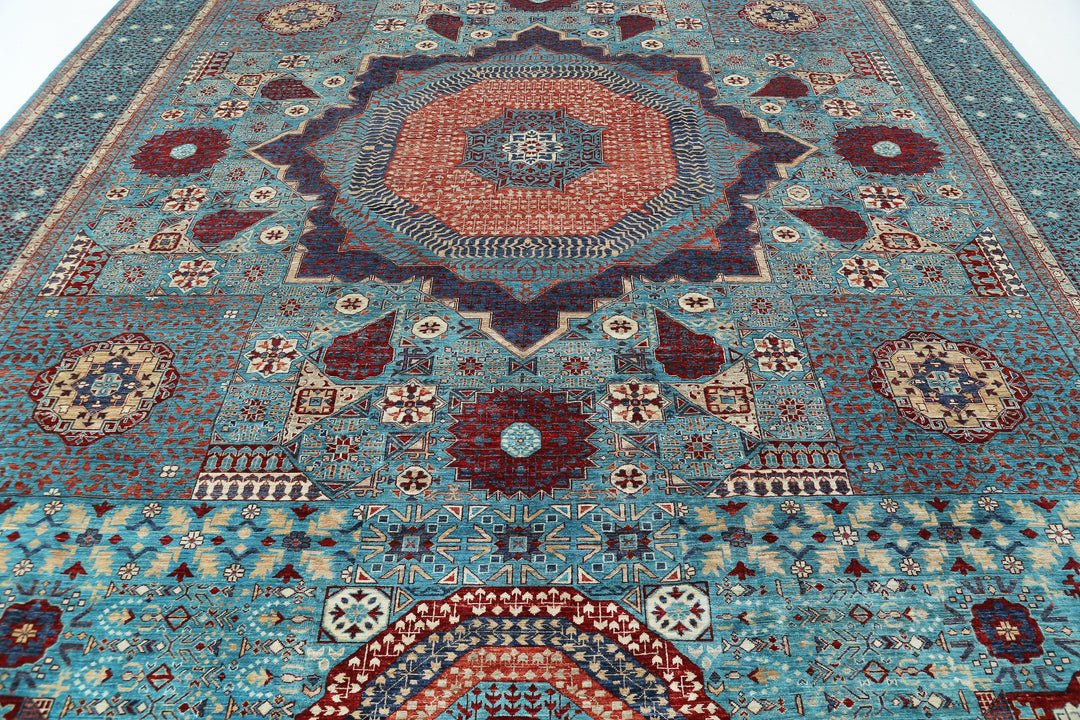 Hand Knotted Fine Mamluk Wool Rug 11' 11" x 17' 5" - No. AT12715