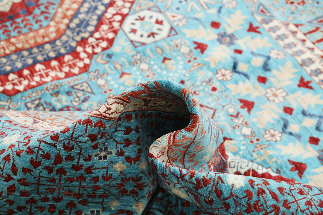 Hand Knotted Fine Mamluk Wool Rug 11' 11" x 17' 5" - No. AT12715