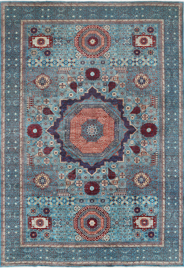 Hand Knotted Fine Mamluk Wool Rug 11' 11" x 17' 5" - No. AT12715