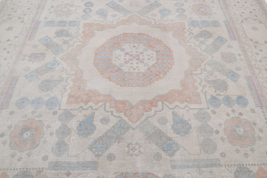 Hand Knotted Fine Mamluk Wool Rug 7' 11" x 9' 9" - No. AT32059