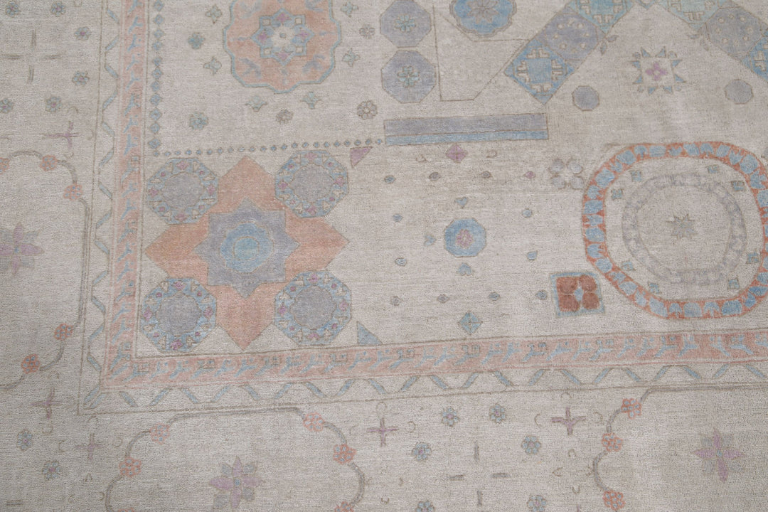 Hand Knotted Fine Mamluk Wool Rug 7' 11" x 9' 9" - No. AT32059