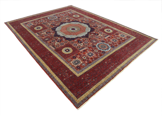 Hand Knotted Fine Mamluk Wool Rug 7' 11" x 10' 6" - No. AT22216